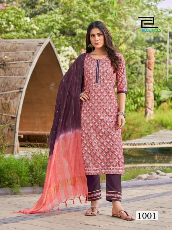 Blue Hills Lockup 1 Kurti Bottom Dupatta Collection